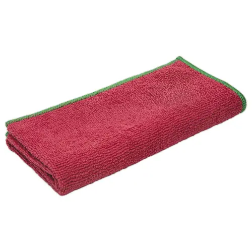 Lavette en microfibre - 40 x 40 cm - Rouge - Greenspeed