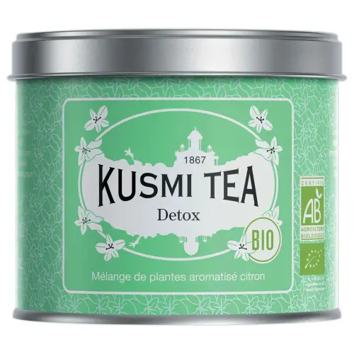 Boîte de thé vrac 100g Kusmi Tea Bio Detox
