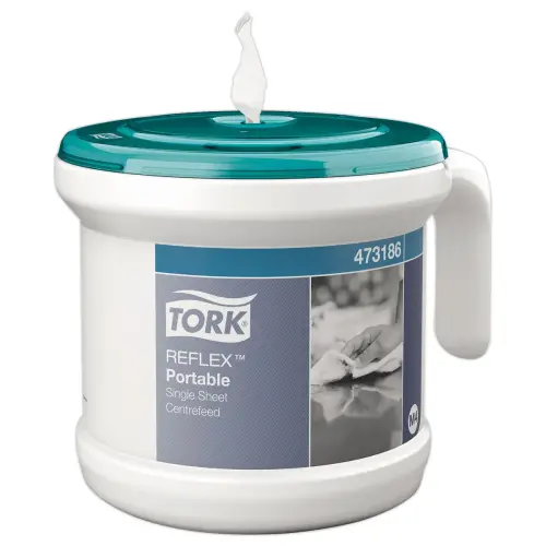 Starter pack Bobine à Dévidage centrale M4 - Blanc et turquoise - TORK