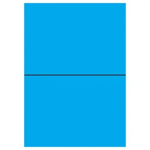 100 Planches d'étiquettes L210xH148,5 mm 200 étiq/ boîte, bleu vif
