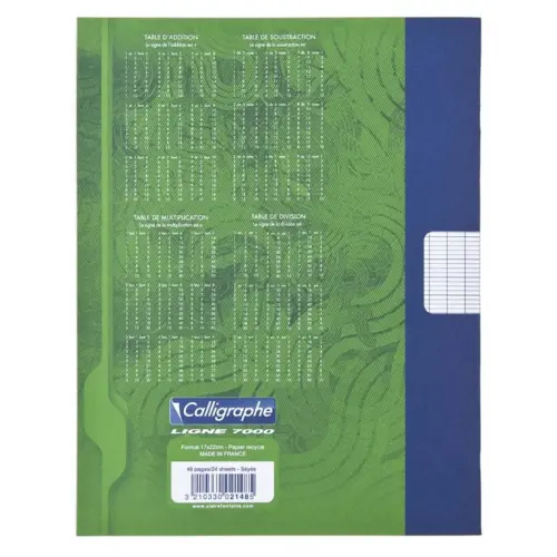 Cahier de brouillon CLAIREFONTAINE - 17x22cm - 48 pages Seyès 56g - - lot de 10