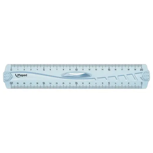 Double-décimètre - GEOMETRIC, en plastique recyclé