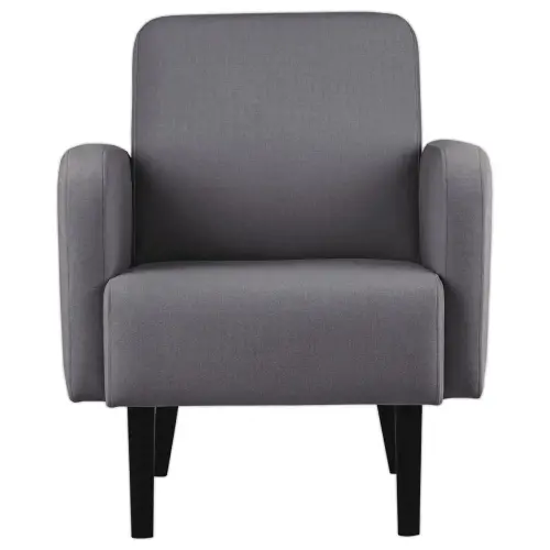 Fauteuil LISBOA 1 place Tissu gris souris mont&eacute; 