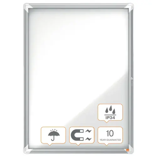 Vitrine d'ext&eacute;rieur magn&eacute;tique Premium Plus  - 9 x A4 - NOBO 