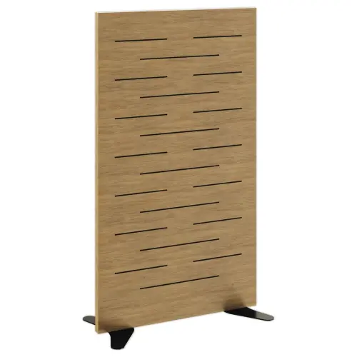 Cloison acoustique Hêtre H140cm montée