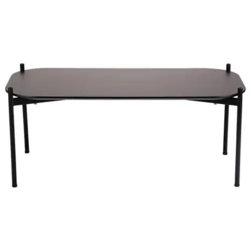 Table basse MEET 100 x 50 Noir pieds noirs montée