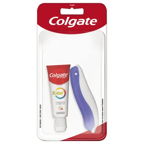 Kit de voyage avec brosse à dents pliable et dentifrice 19ml