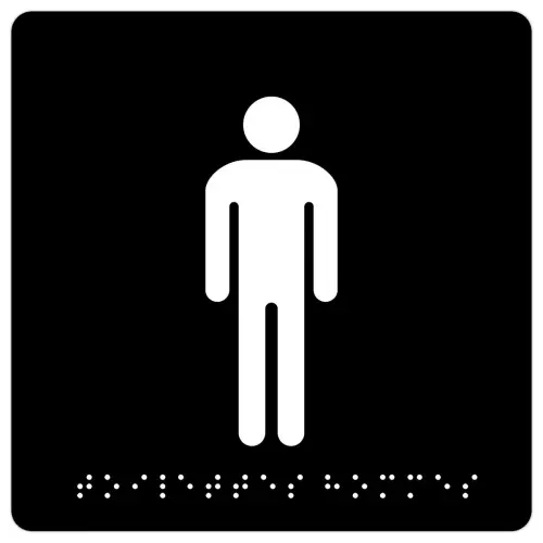 Plaque de signalisation &ndash; Hommes &ndash; Pavo 