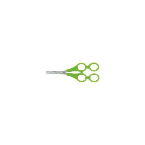 ciseaux p&eacute;dagogique &eacute;colier 4 anneaux WONDAY - 13cm - vert 
