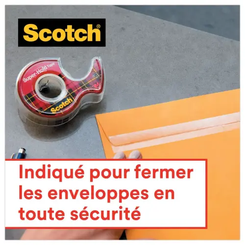 Ruban adhésif Super hold – Très résistant – 19 mm x 25,4 m – SCOTCH