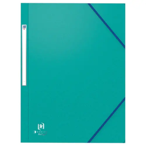 10 Chemises 3 rabats - Bicolor Recycl+ - A4 - vert - OXFORD 