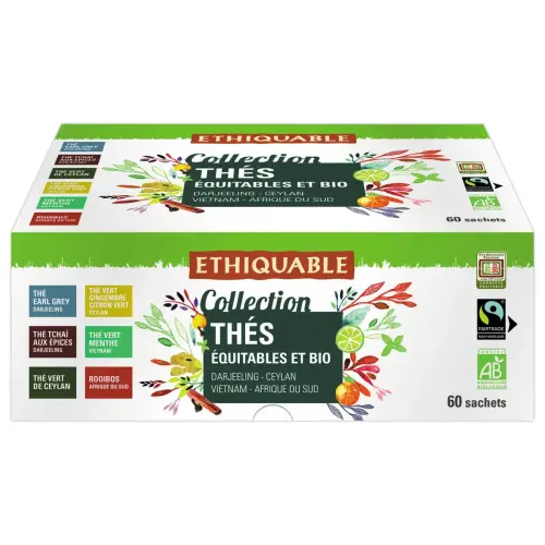 60 sachets thés assortis Ethiquable