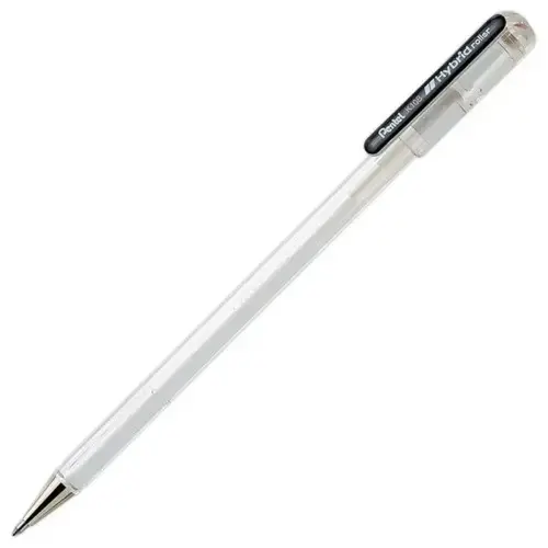 Stylo Hybrid Roller Pentel 0.8mm - Blanc 
