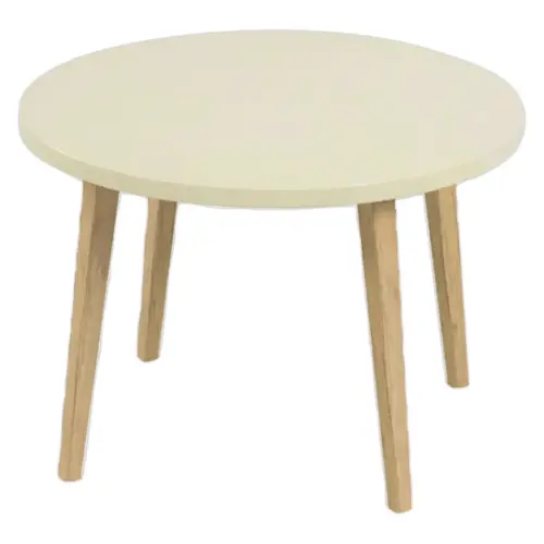 Table basse unie upcyclée Beige