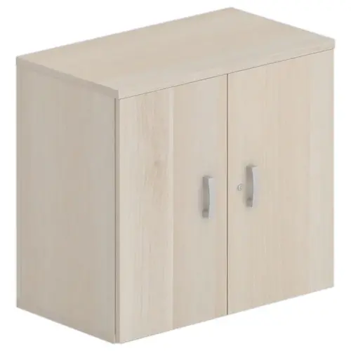 Armoire m&eacute;lamin&eacute;e 2 portes acacia hauteur 73 cm 