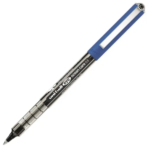 Roller uni-ball EYE OCEAN CARE 0,5 mm noir - Ecriture fine 