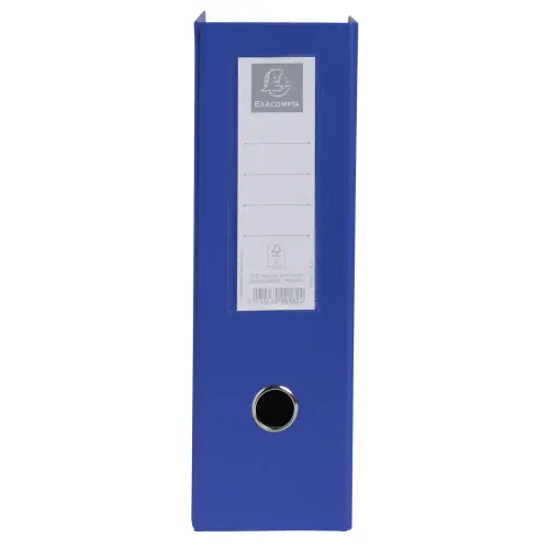Porte-revues pliable - Polypropyl&egrave;ne - Dos 10 cm - Bleu - Exacompta 
