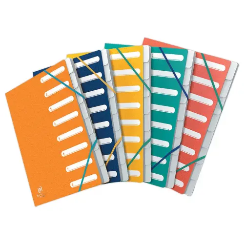 Trieur bicolor recyclé - 8 positions - OXFORD