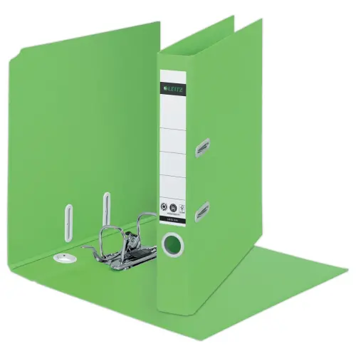 Classeurs à levier 180° Recyclé A4 - Dos 5 cm - vert - LEITZ