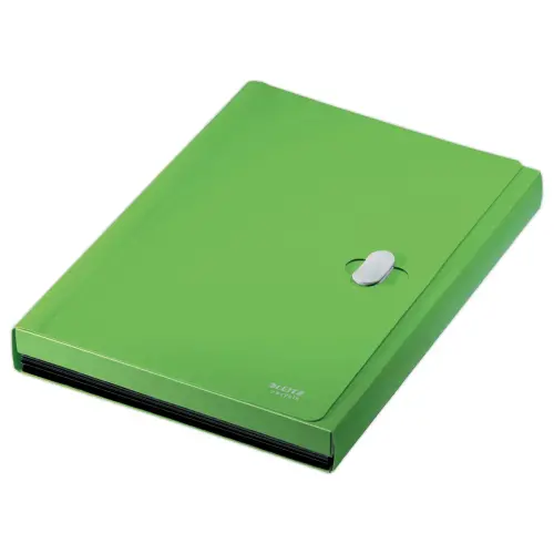 Trieur extensible en PP recyclé - 6 compartiments - Vert - LEITZ