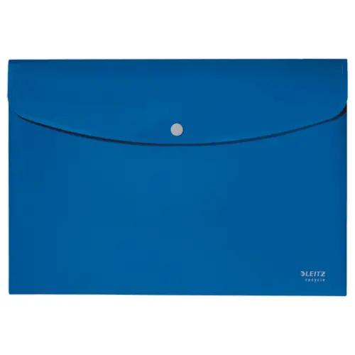 Pochette pression Leitz PP recyclé A4 bleu