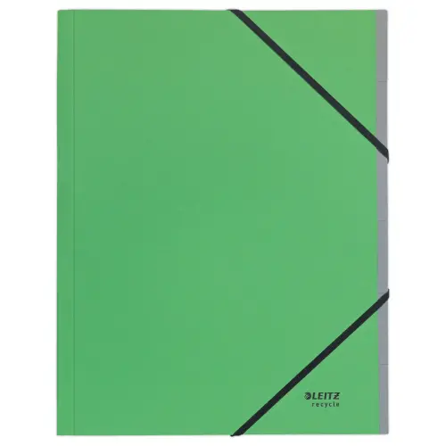 Trieur avec &eacute;lastiques - 6 touches- 100% recycl&eacute; - vert - LEITZ 
