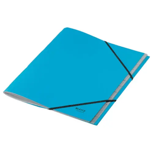 Trieur avec élastiques 12 touches - 100% recyclé - Bleu - LEITZ