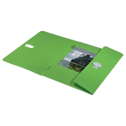 Chemise 3 rabats - A4 - PP recyclé - Vert - LEITZ