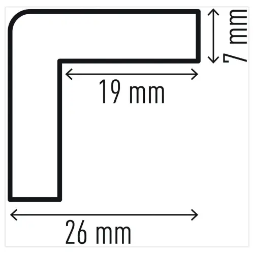 Profilé de protection d'angles en mousse polyuréthane C19