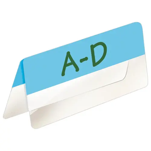 Index double face - 12 x 40 mm - Coloris assortis - DJOIS
