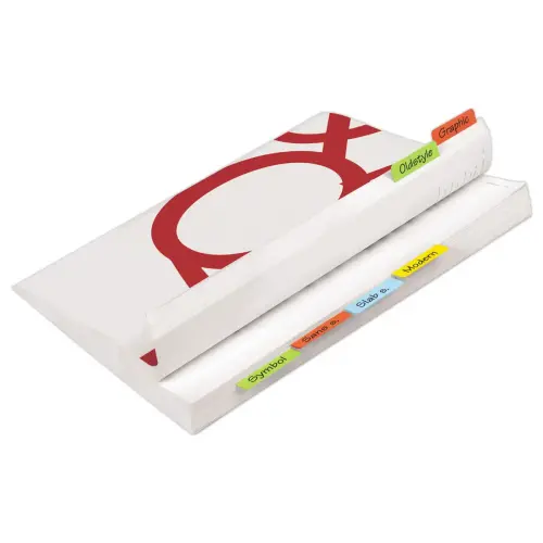 Index double face - 12 x 40 mm - Coloris assortis - DJOIS