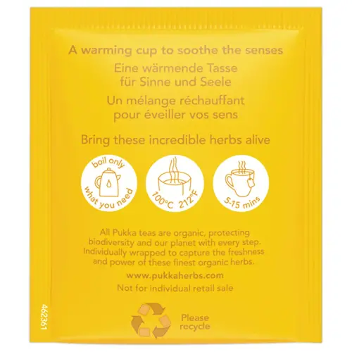 20 Sachets d'infusions bio - Citron gingembre miel - Pukka