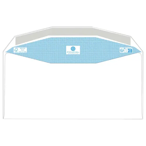 1000 enveloppes MSPA blanches 114x229 80grgommées Fiducial