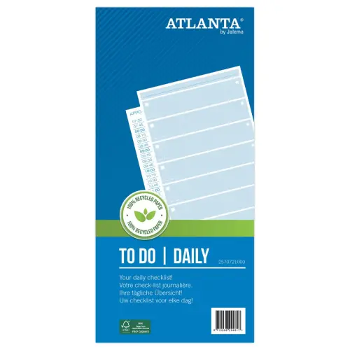 Carnet " To do " - 297x140 mm - ATLANTA