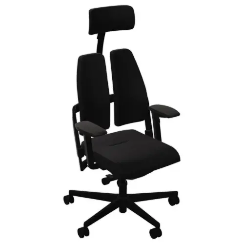 Siège DUO BACK ergonomique synchrone noir