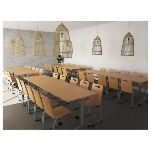 Chaise GALLA AST bois / aluminium montée