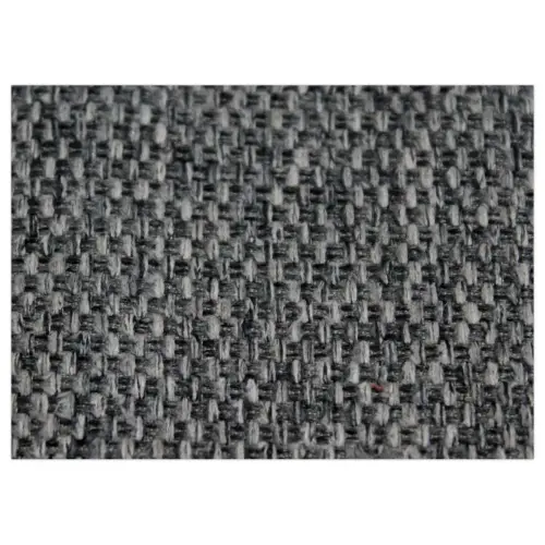 2 Fauteuils Tissu gris 4 pieds métal montés