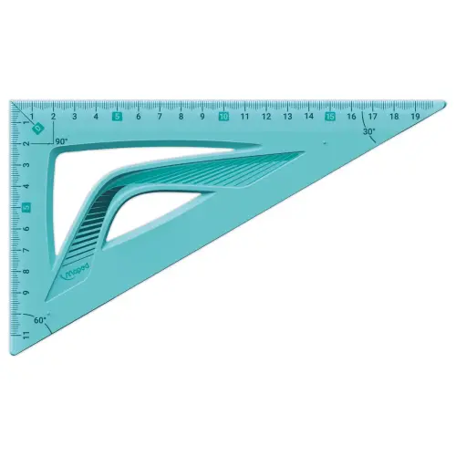 Equerre 60&deg; grand c&ocirc;t&eacute; 21 cm - INCASSABLE bleu - Maped 