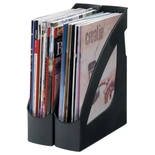 Porte-revues re-solution 4 tiroirs 245x75x312 mm - noir 