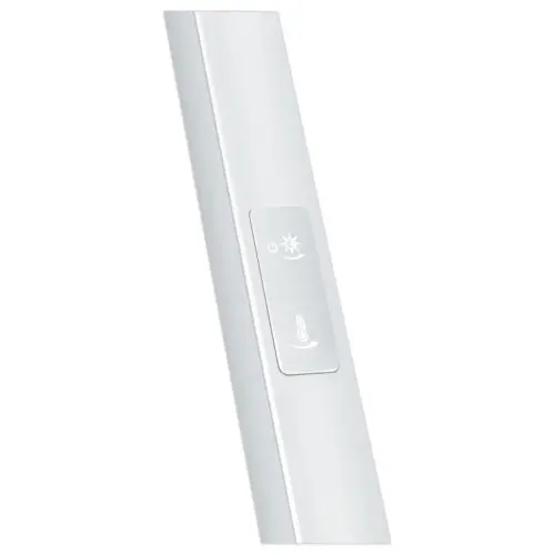 Lampe de bureau LED Giant silva blanc avec socle bois