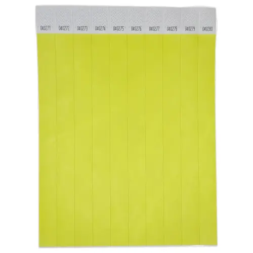 500 Bracelets Tyvek - Jaune - AVERY