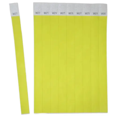 500 Bracelets Tyvek - Jaune - AVERY