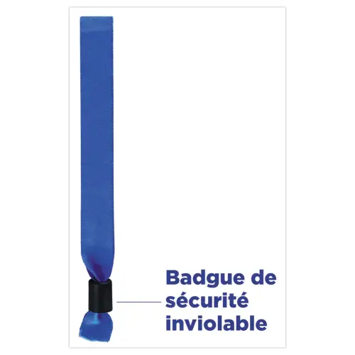 100 bracelets en tissu bleus 