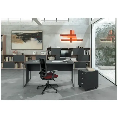 Bureau BELGRADE 160 x 80 blanc pieds blanc monté