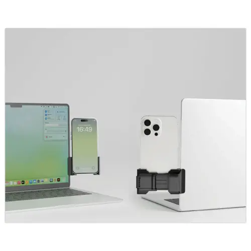 Phoneside One - support pour smartphone sur écran d'ordinateur Noir