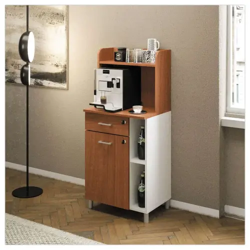 Meuble de rangement pour pause caf&eacute; aulne mont&eacute; 