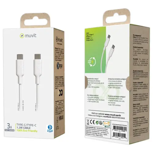 C&acirc;ble de charge USB C/USB C - 1,2 m 