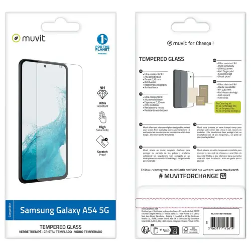 Verre tremp&eacute; pour Samusung GALAXY A54 