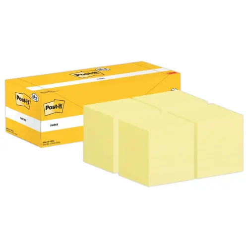 24 Notes repositionnables (18 blocs + 6 offerts) - 100 feuilles - 76 x 76 mm - POST-IT 