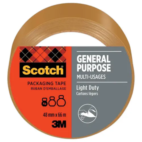 Ruban d'emballage Scotch® GENERAL PURPOSE 48 mm x 66 m Havane